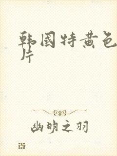 韩国特黄色一级片