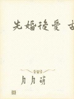 先婚后爱 古言