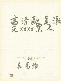 高清欧美激情猛交xxxx黑人