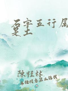 石字五行属金还是土