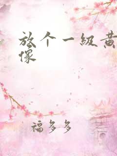 放个一级黄色录像