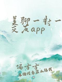 美聊一对一聊天交友app