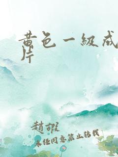 黄色一级成人大片