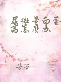 尿微量白蛋白升高怎么办