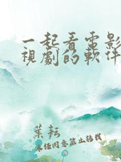 一起看电影看电视剧的软件