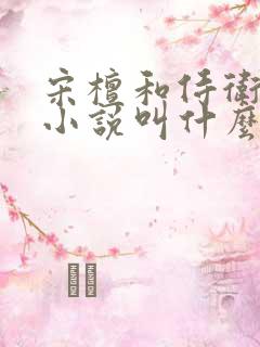 宋檀和侍卫容衍小说叫什么名字