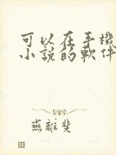 可以在手机上写小说的软件