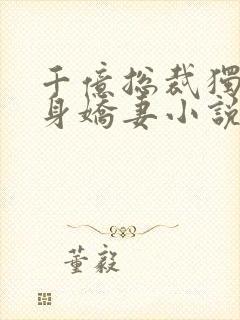 千亿总裁独宠替身娇妻小说完整