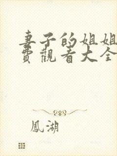 妻子的姐姐2免费观看大全电视剧