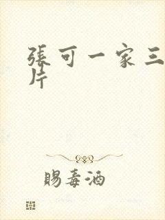 张可一家三口照片