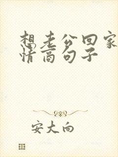 想老公回家的高情商句子