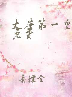 大唐第一皇太子免费