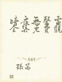 暗夜无声电视剧全集免费观看