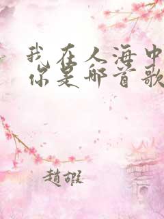 我在人海中遇见你是哪首歌的歌词
