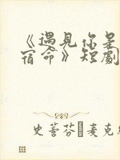 《遇见你是我的宿命》短剧免费观看