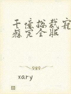 千亿总裁宠妻上瘾完全版