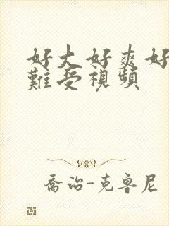 好大好爽好硬好难受视频