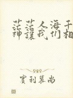 茫茫人海千万里神让我们相逢是什么歌