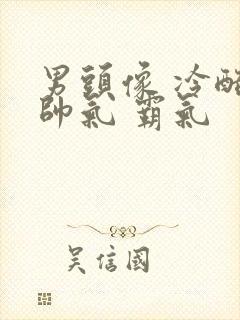 男头像 冷酷 帅气 霸气