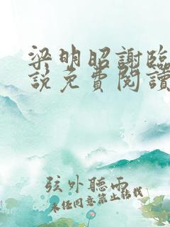 梁明昭谢临风小说免费阅读最新章节