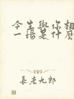 今生与你相恋了一场是什么歌