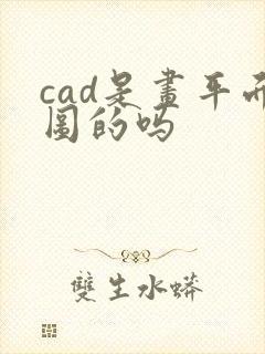 cad是画平面图的吗
