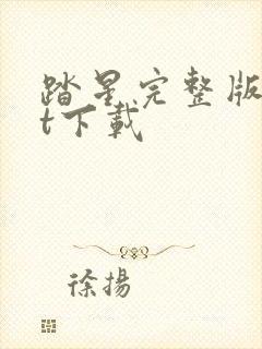 踏星完整版txt下载