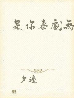 是你泰剧无删减