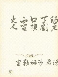 火山口下的两口人电视剧免费观看