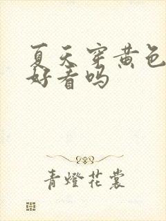 夏天穿黄色裙子好看吗