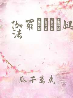 伽罗ちゃんが腿法