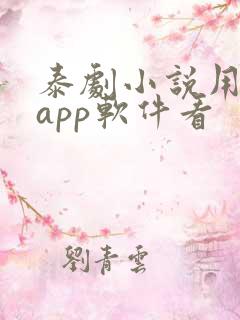 泰剧小说用什么app软件看