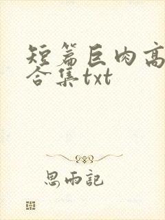 短篇巨肉高h强合集txt