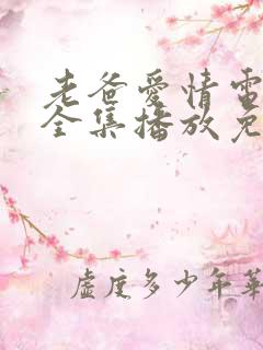 老爸爱情电视剧全集播放免费观看