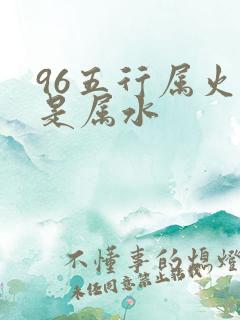 96五行属火还是属水
