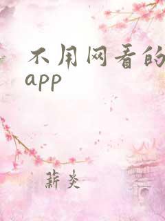 不用网看的小说app