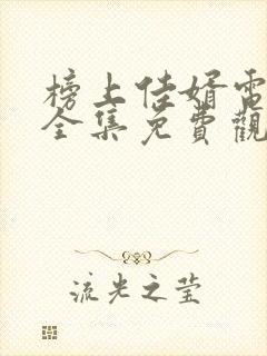 榜上佳婿电视剧全集免费观看高清