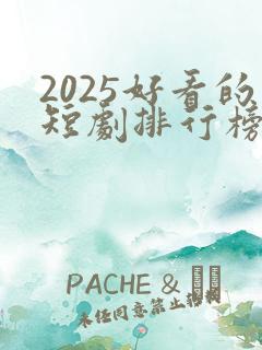 2025好看的短剧排行榜前十名