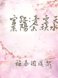 官路:青云天骄叶阳余秋水全文