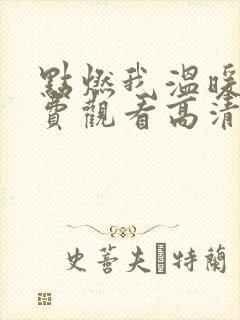 点燃我温暖你免费观看高清版影视大