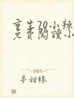 重生70小辣媳免费阅读小说