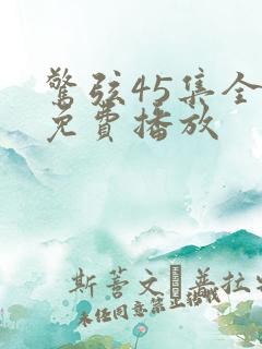 惊弦45集全部免费播放