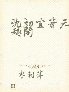 沈初宜萧元宸笔趣阁