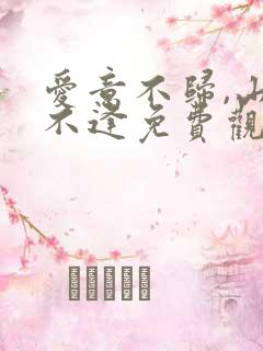 爱意不归,山水不逢免费观看