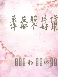 单反照片修图软件哪个好用