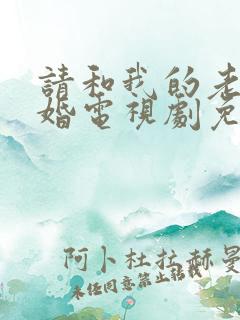 请和我的老公结婚电视剧免费观看