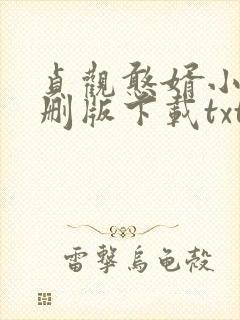 贞观憨婿小说未删版下载txt