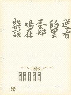 柴鸡蛋的逆爱小说在哪里看