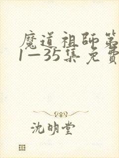 魔道祖师第一季1—35集免费