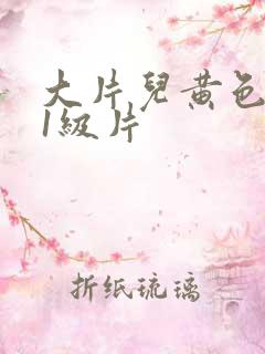 大片儿黄色录像1级片